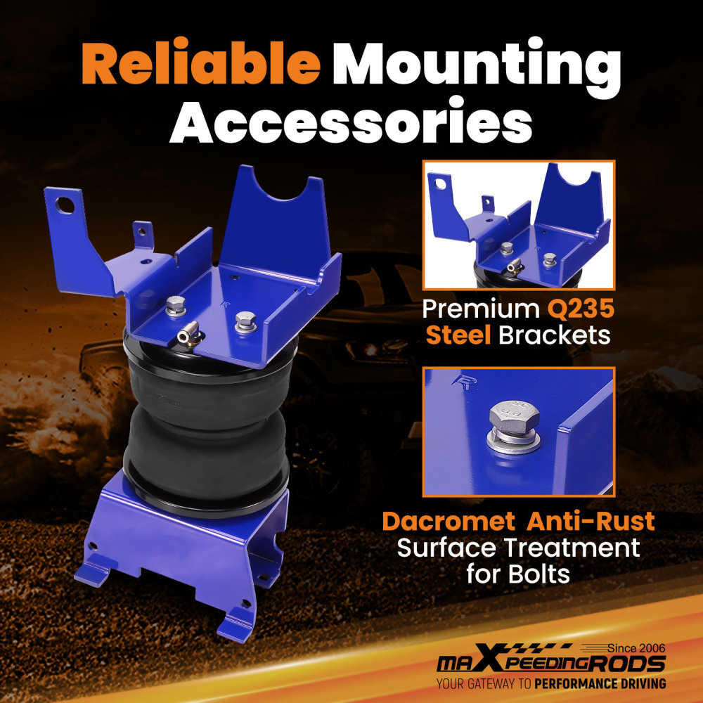 Air Spring Suspension Bag Kit w/ Jounce Bumper compatible for Nissan Titan XD 2016-2023