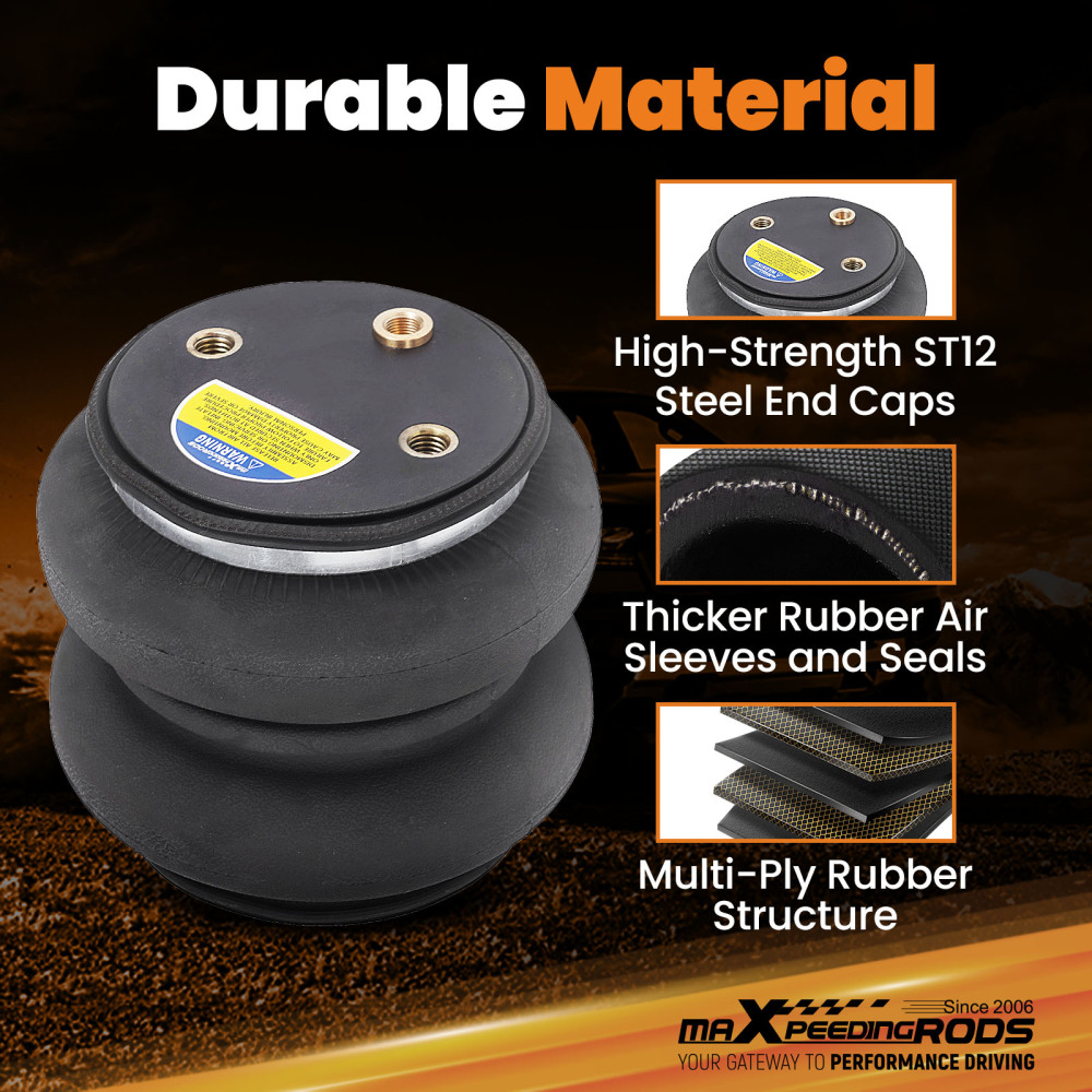 Rear Air Suspension Kit compatible for Nissan Titan S Extended Cab Pickup 4-Door 2017-2024