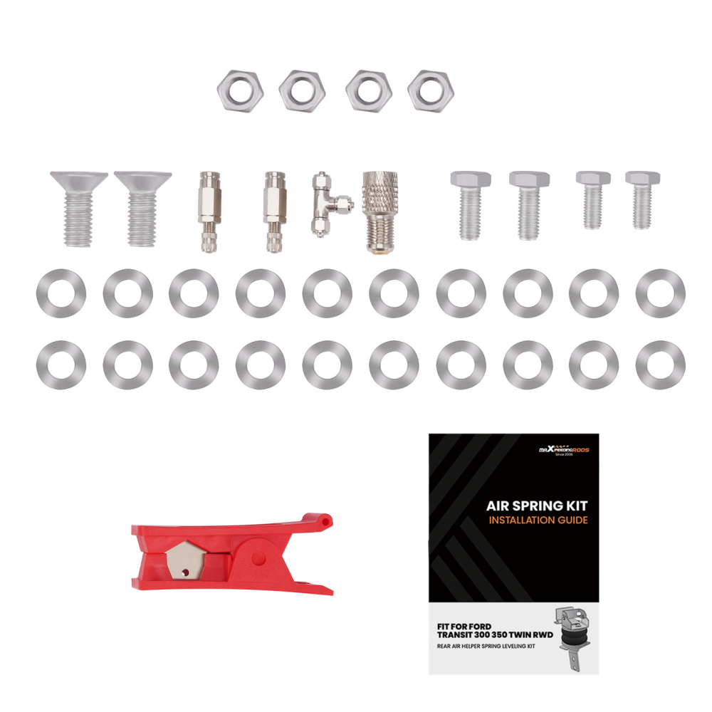 Rear Air Suspension Spring Bag Kit compatible for Ford Transit 2001-2024 RWD 4000KG