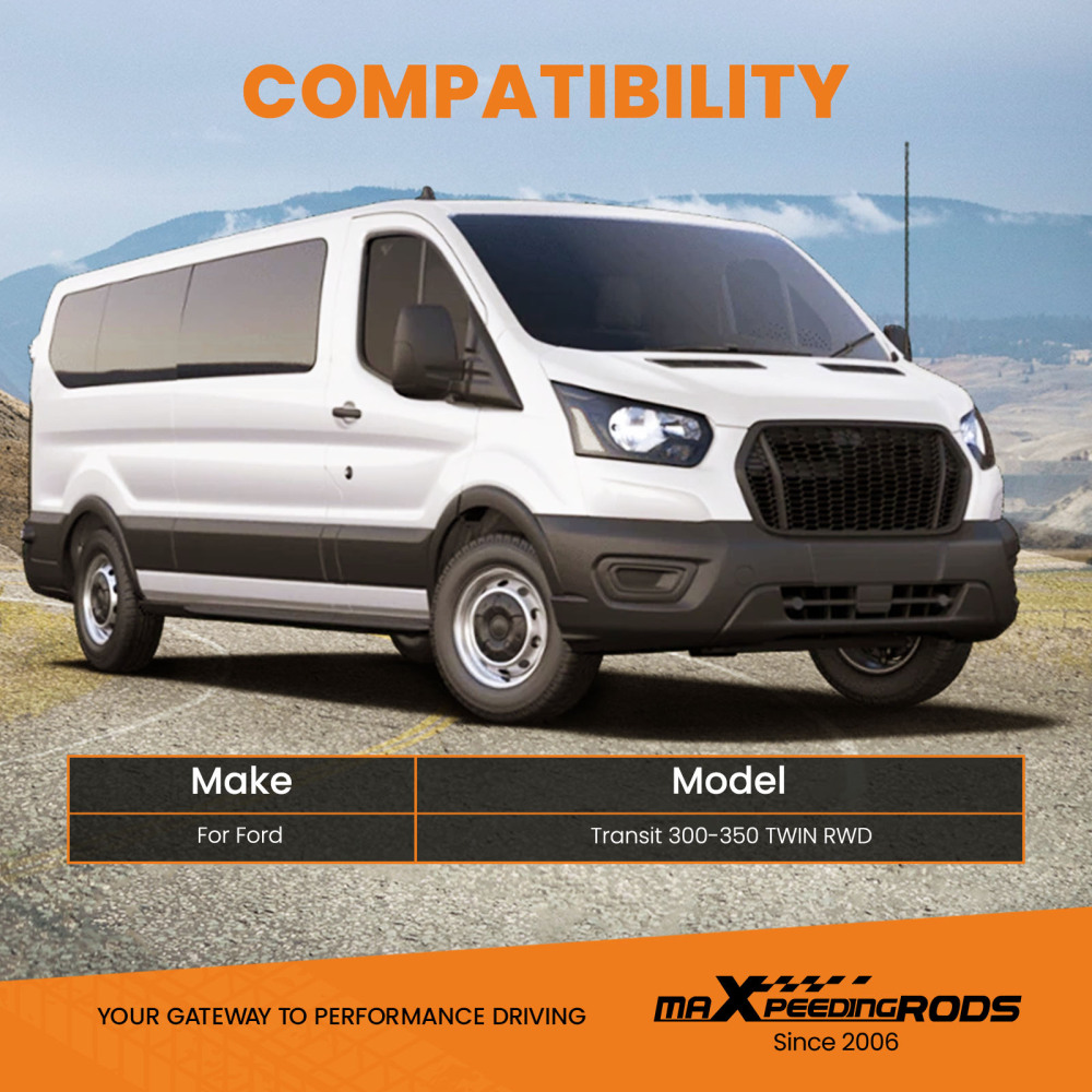 Kit Sospensioni Pneumatiche Doppio manometri Compressore compatibile per Ford Transit 2001-