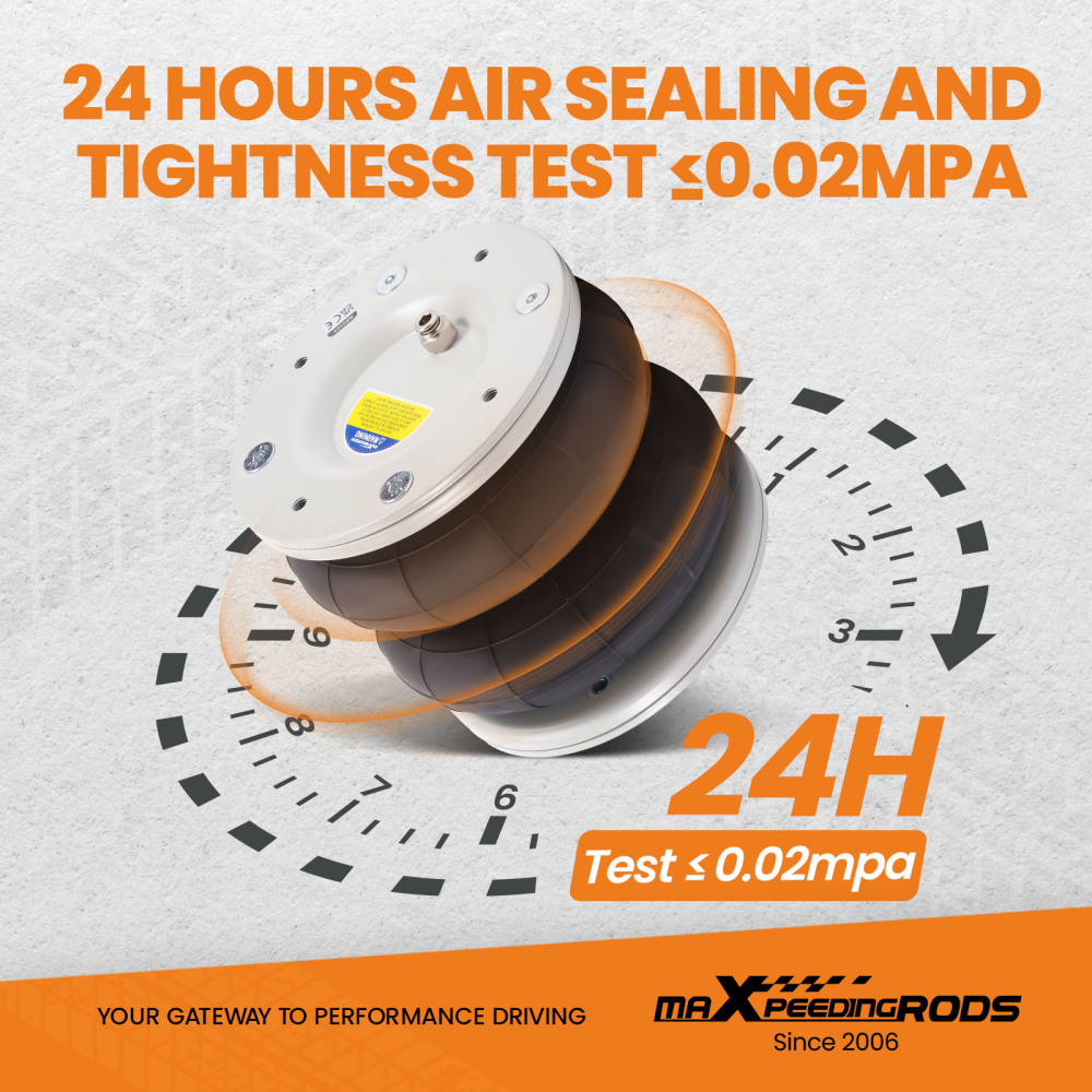 Air Spring Bag Helper Kit W/ Dual Gauge compatible for Ford Transit RWD 2001-2025 Motorhome