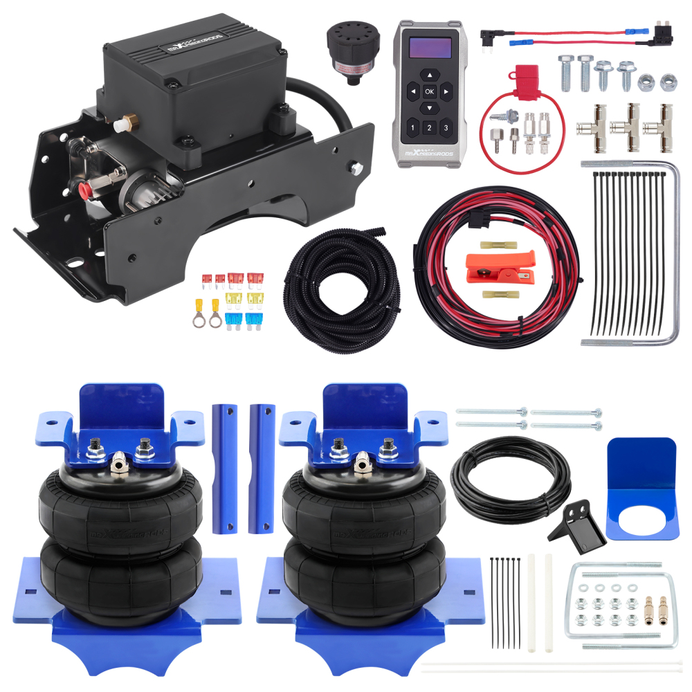 Air Suspension + Wireless Compressor Kit compatible for Dodge Ram Pickup 1500 2WD/4WD 02-08