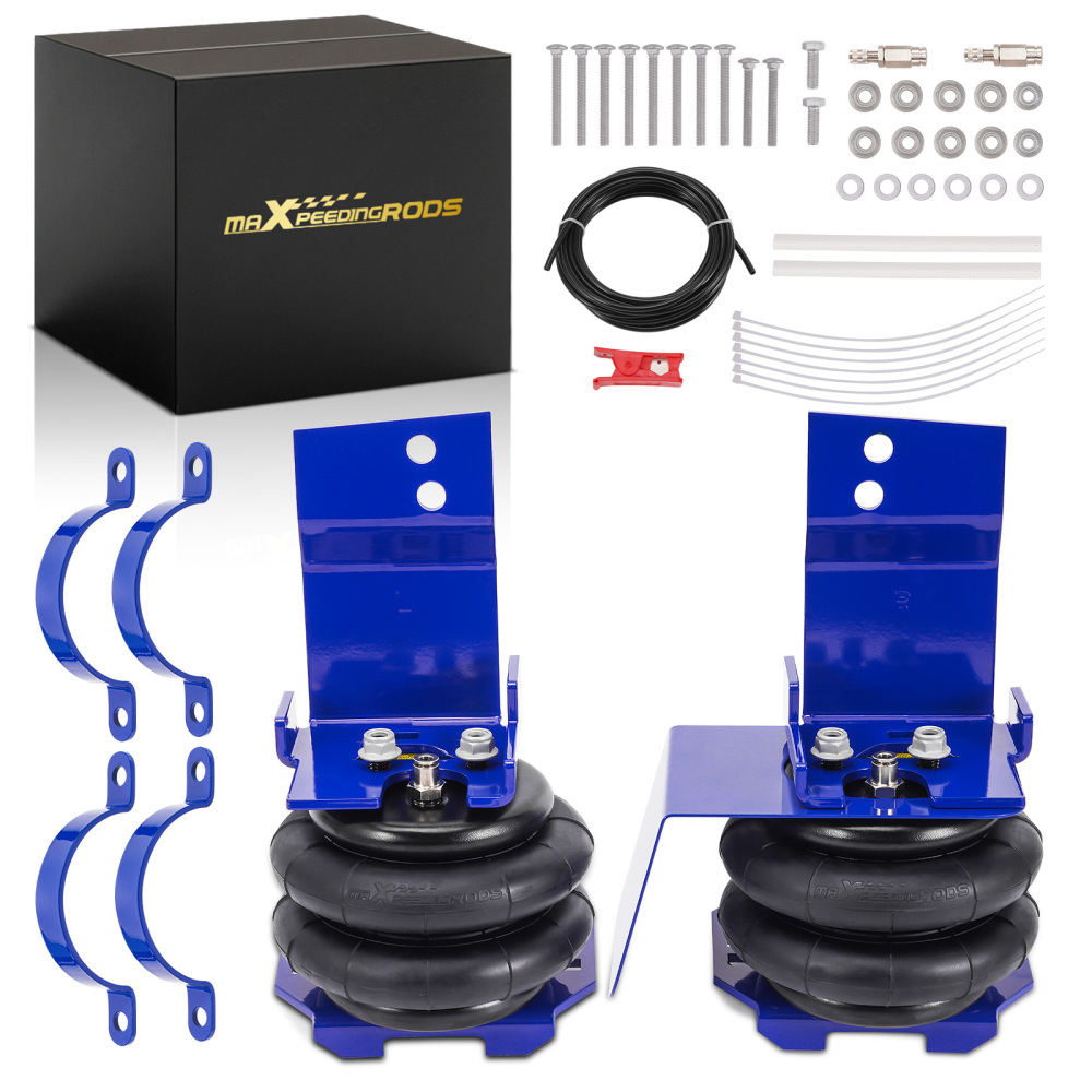 Wireless Air Shock Compressor Kit + Air Springs compatible for Ford E33 Motorhome 1992-1996