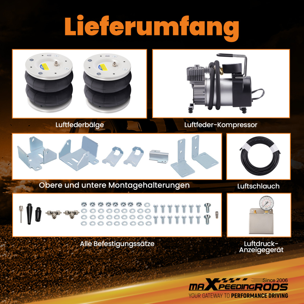 Suspension Pneumatique Aria BorsaAir Pompe compatibile per Ford Transit 2001-