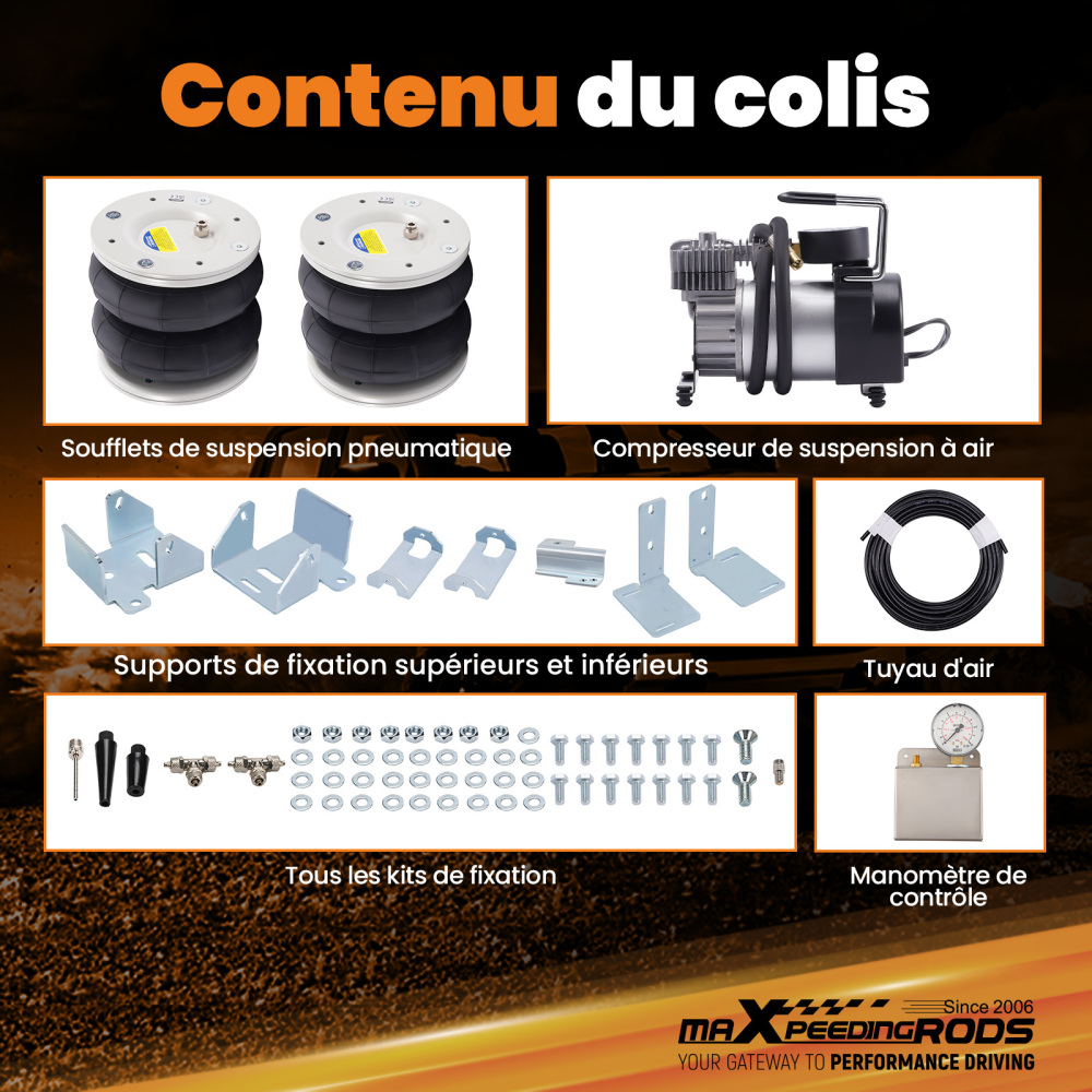 Suspension Pneumatique Aria BorsaAir Pompe compatibile per Ford Transit 2001-