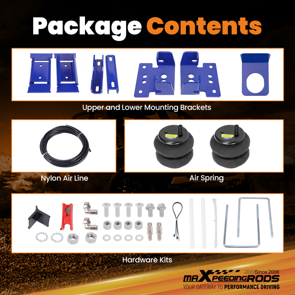 Rear Tow Assist Air Spring Suspension Kit compatible for Ram 3500 4WD 2013-2025