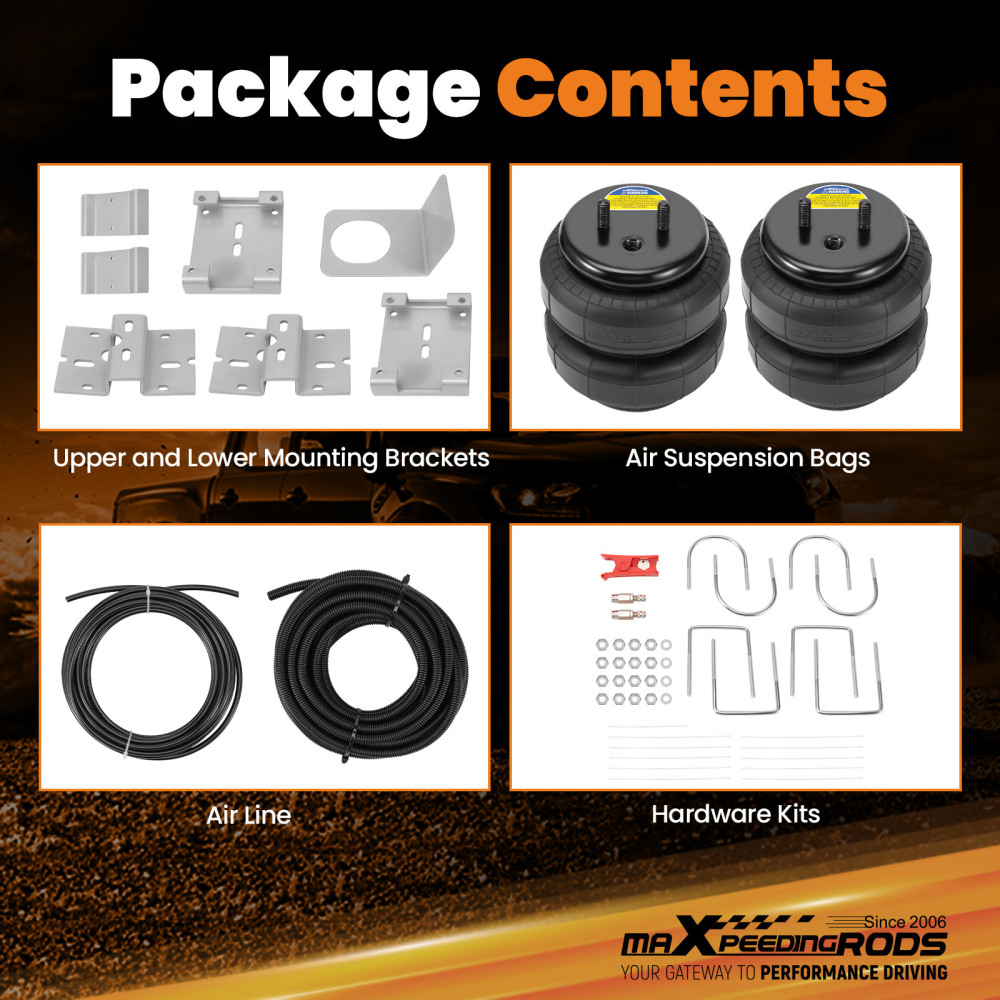 Towing Air Suspension Spring Bag Kit compatible for Mazda BT-50 J97M UN 2.5L 2006-2011