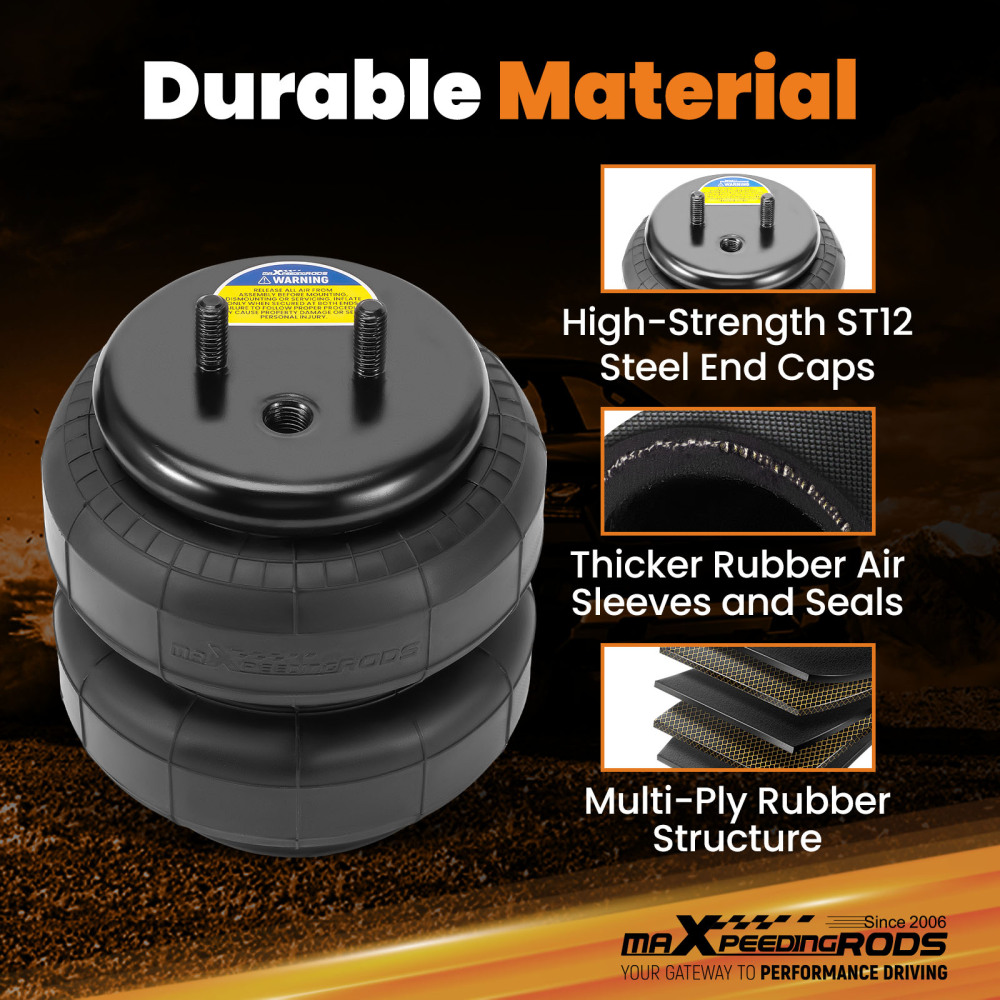 Towing Air Suspension Spring Bag Kit compatible for Mazda BT-50 J97M UN 2.5L 2006-2011