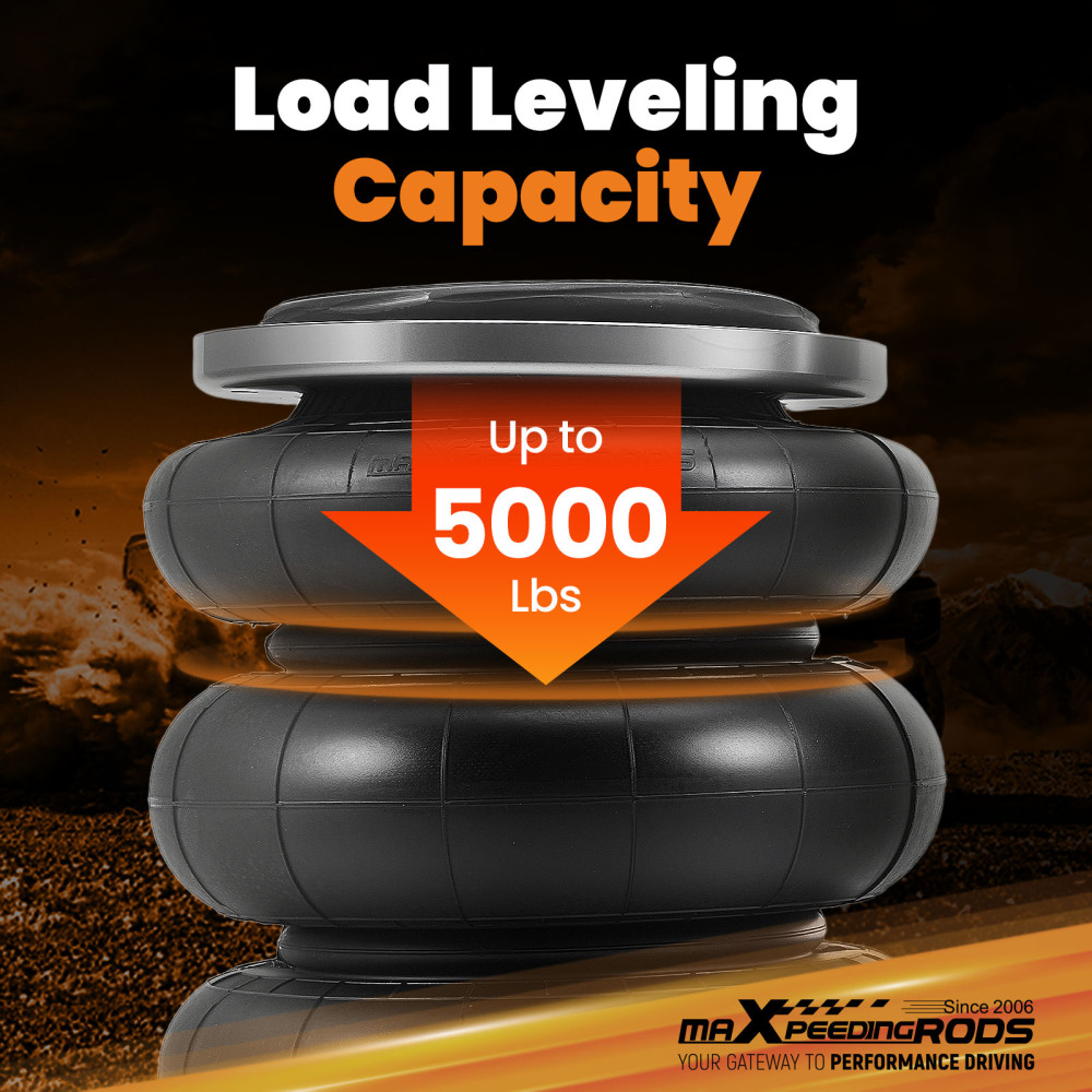 Air Spring Bags Heavy Duty Kit compatible for Dodge RAM TRX 4x4 Rear Suspension 5000LBS