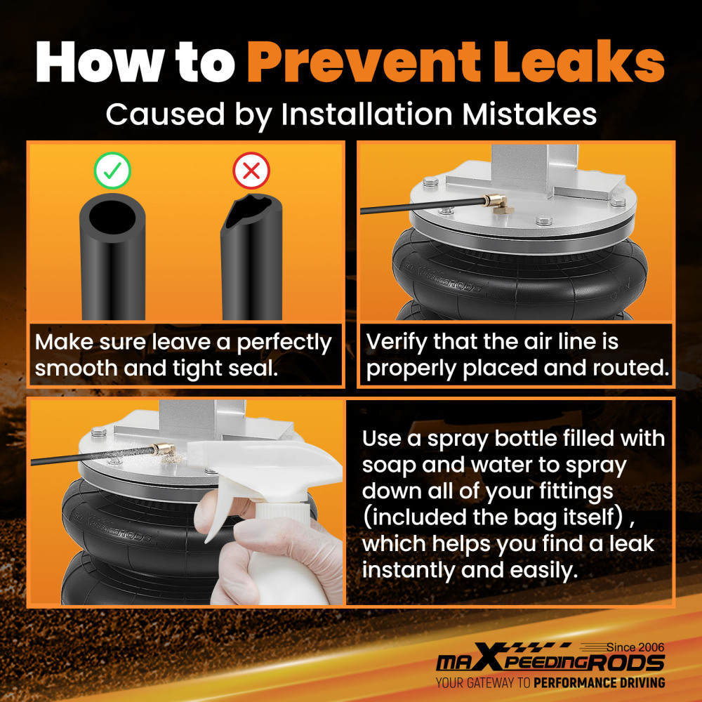 Air Spring Bags Heavy Duty Kit compatible for Dodge RAM TRX 4x4 Rear Suspension 5000LBS