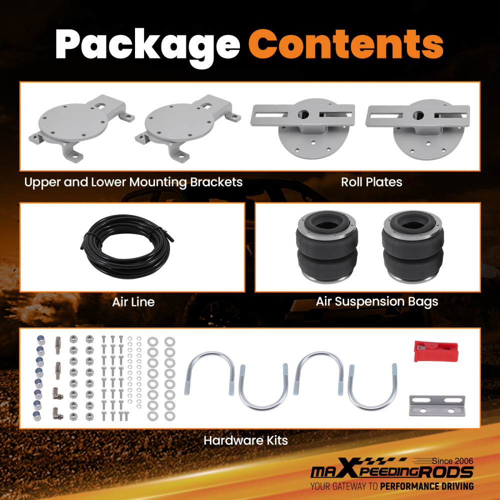 Towing Air Suspension Spring Bag leaf Helper Kit compatible for Toyota Fortuner GUN156 N150