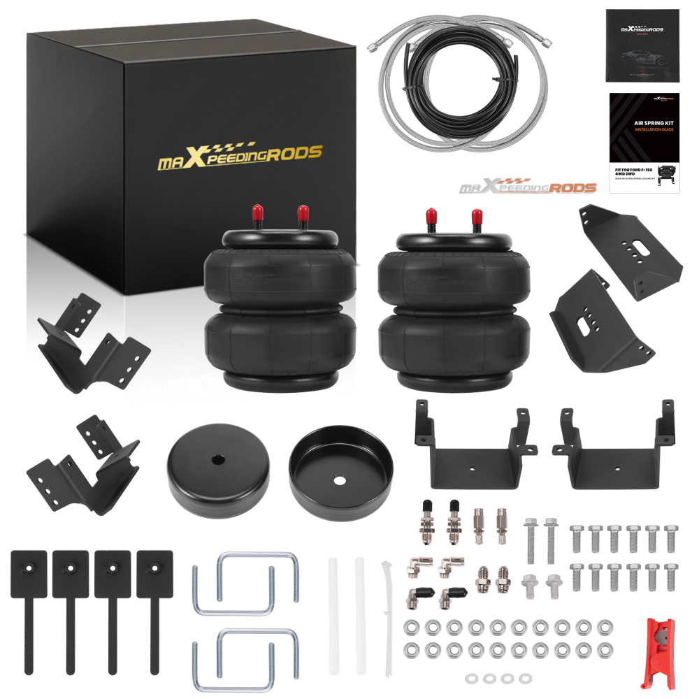 Rear Tow Assist Air Suspension Bags Kit 5000 LBS For Ford F150 2015-24