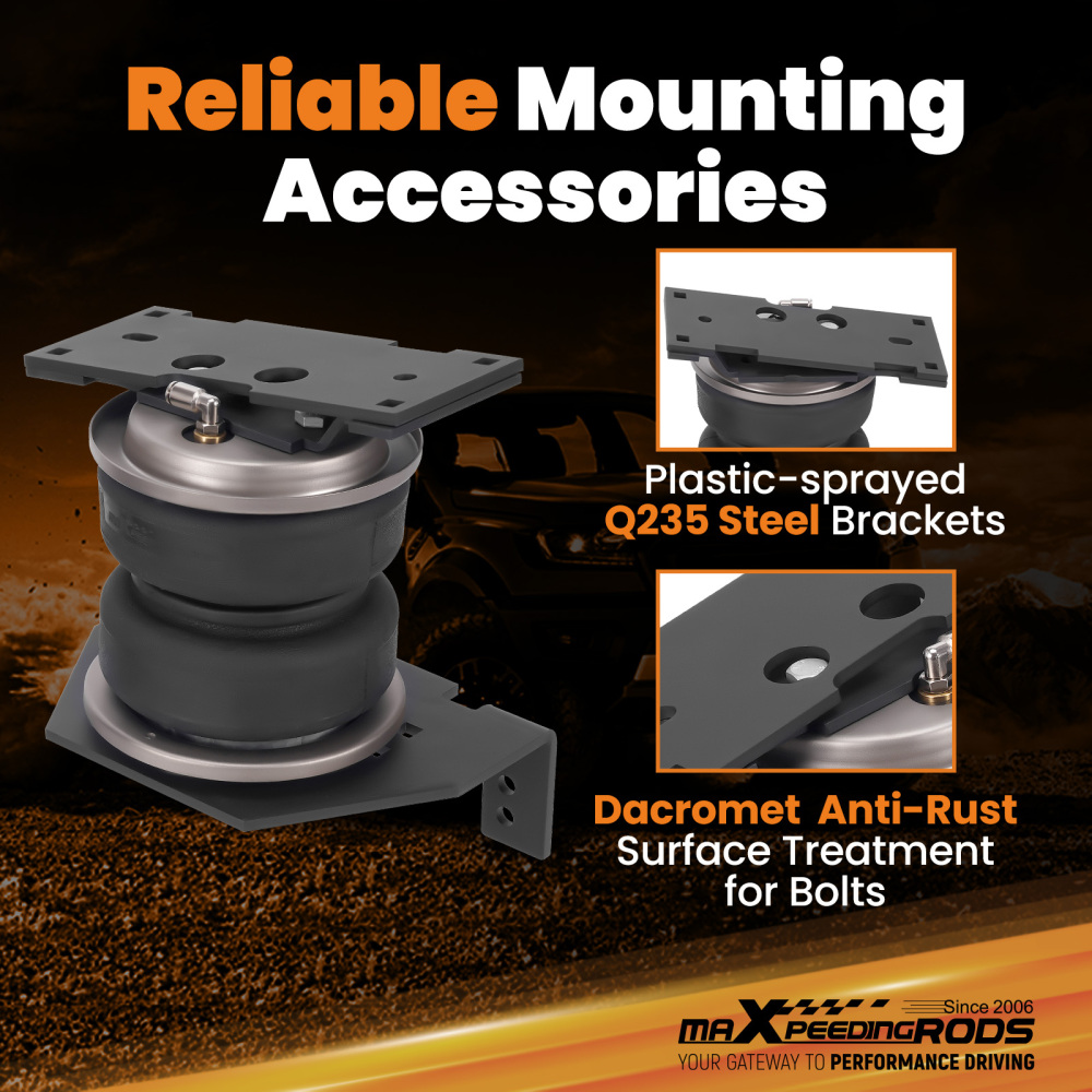 Rear Air Spring Bags Kit Air lines compatible for Ford F-350 SUPER DUTY PICKUP 2017-2019