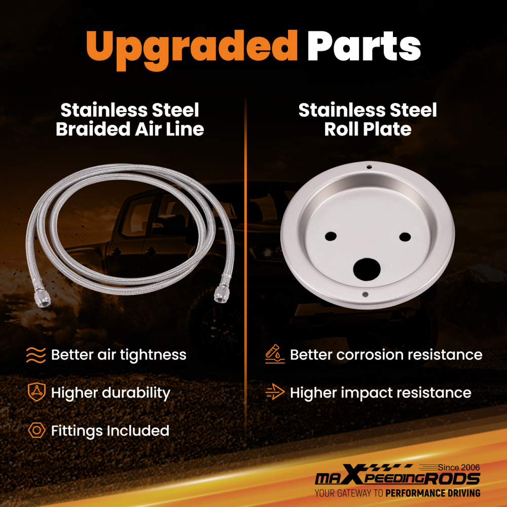 Rear Air Spring Bags Kit Air lines For Ford F-350 SUPER DUTY PICKUP 2017-2019