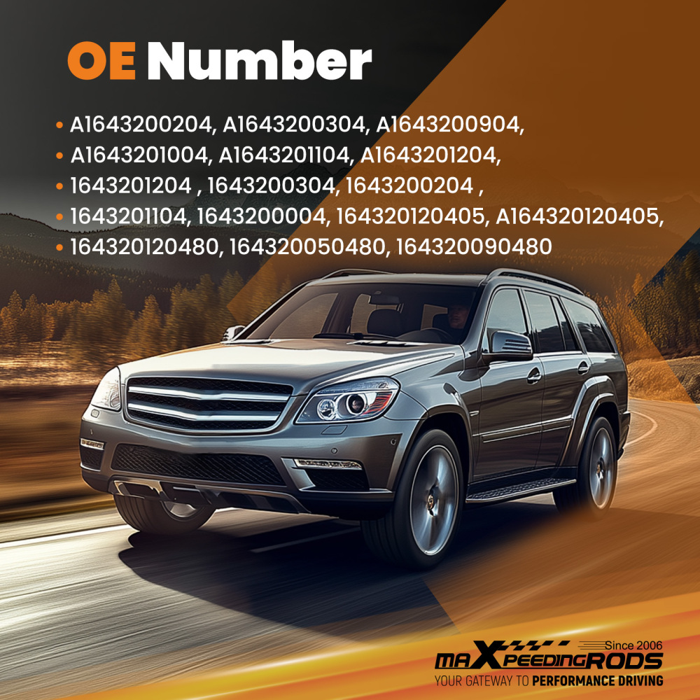 Air suspension compressor compatible for mercedes ml350 w164 gl320 x164 1643201204 air pump