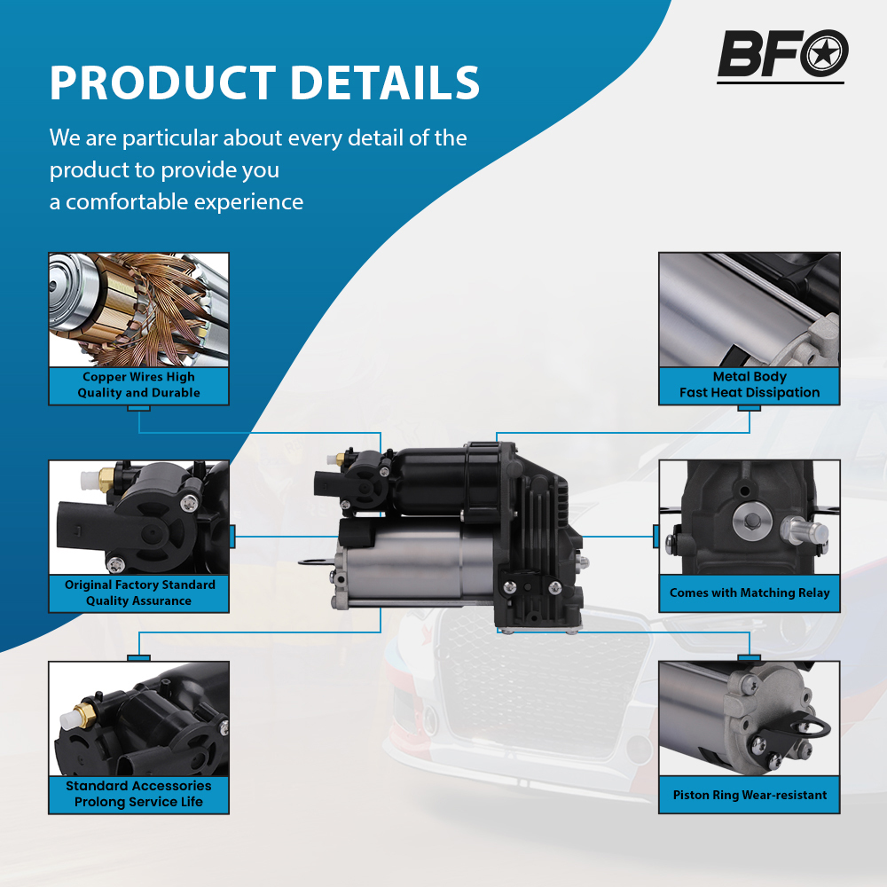 Air Pump Compressor Suspension compatible for Mercedes ML GL Class W166 X166 1663200104 New