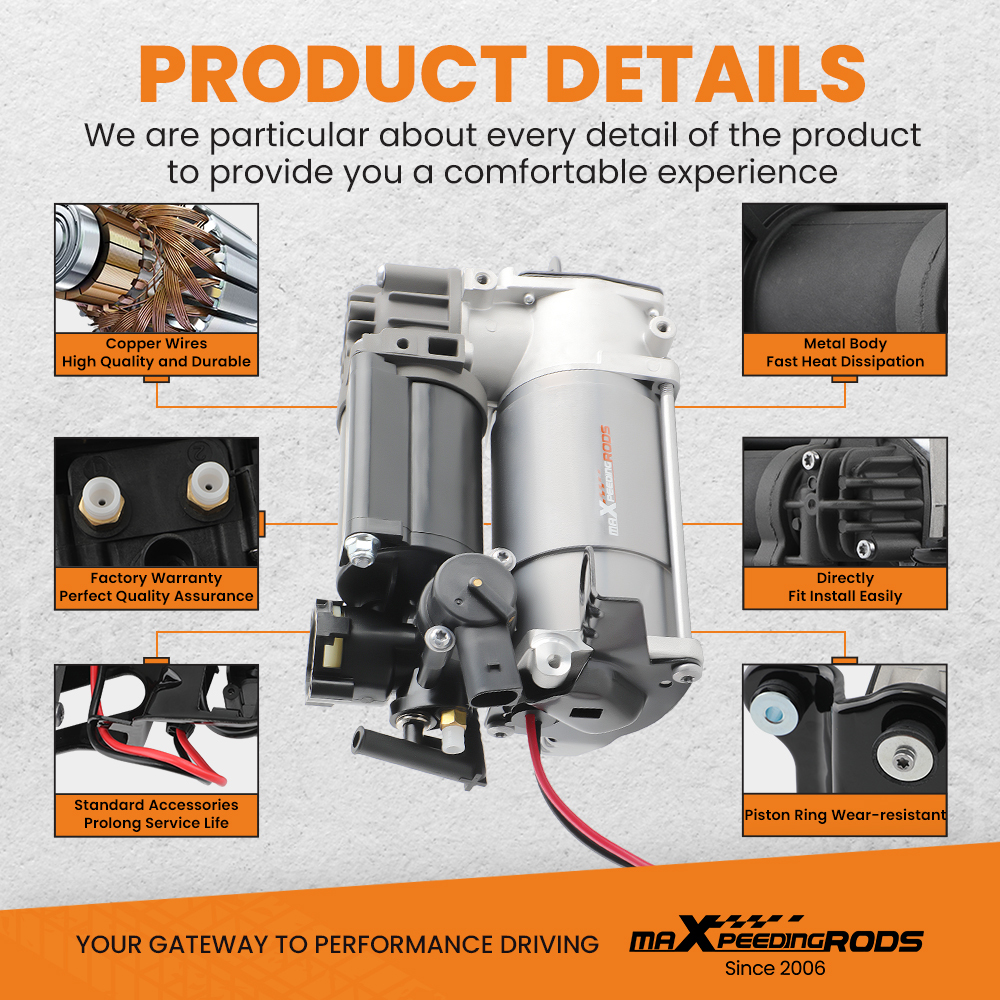 Sospensioni Pneumatiche Compressore dAriaRelè Compatibile per Mercedes-Benz W219 C219