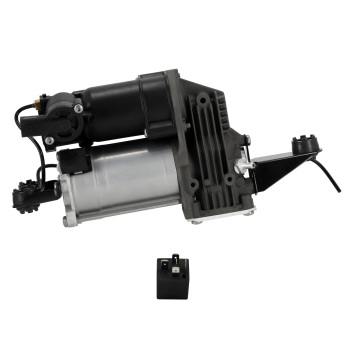 Air Suspension Compressor Pump + Valve Block compatible for BMW 5 Series E61 525d W/ Relay