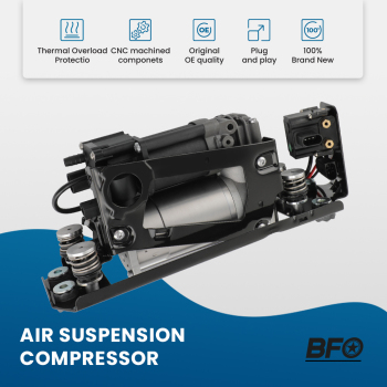 Compresseur de suspension pneumatique + support + bloc de valve compatible pour BMW F07 520d