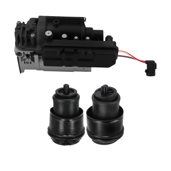 2X Suspensión neumática trasera + 1X Compresor compatible para Citroën Jumpy compatible para Fiat Scudo