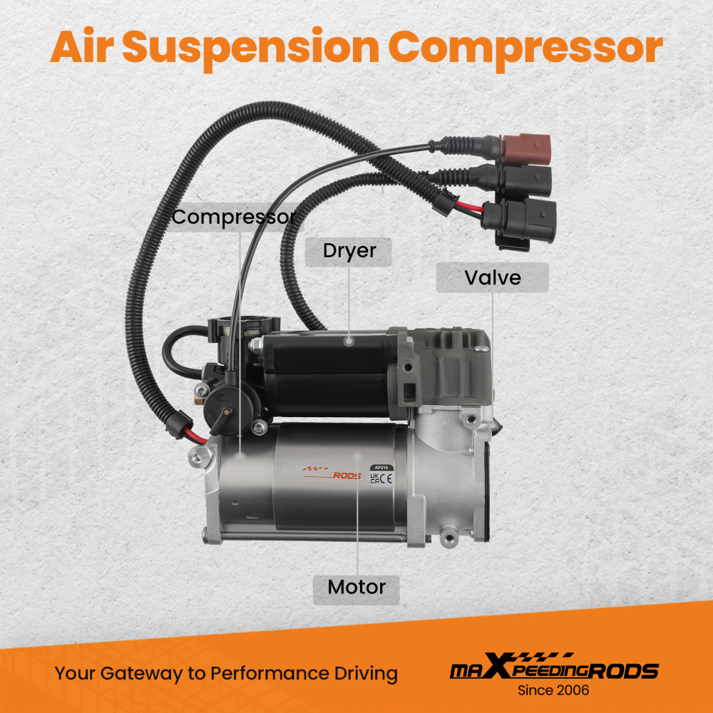 Air Suspension Compressor compatible for VW Phaeton compatible for Bentley GT 2003 3D0616005H