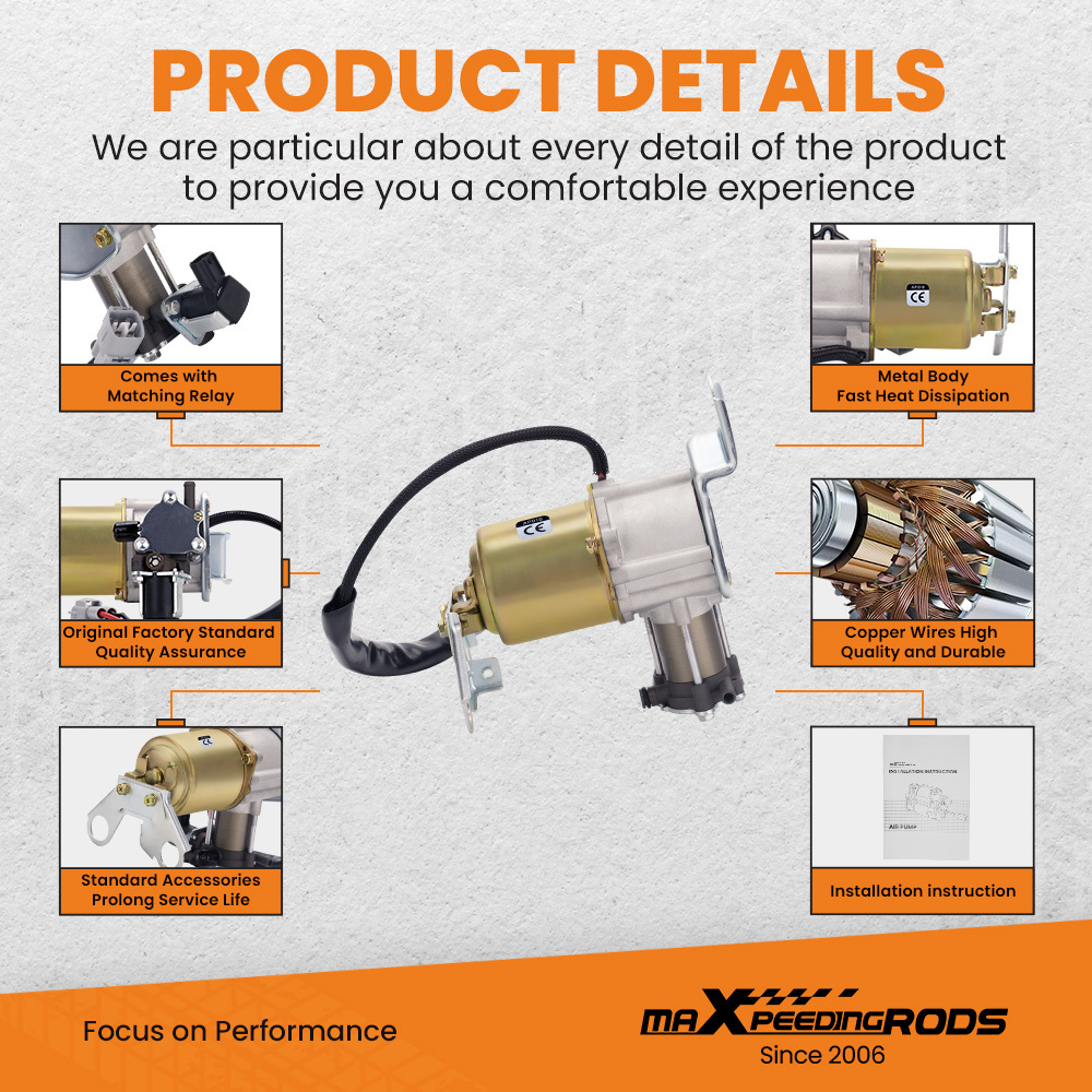 Compatibile per Lexus GX470 Pompa compressore compressore sospensioni pneumatiche compatibile per Toyota 4Runner Prado 03-09 Pompe
