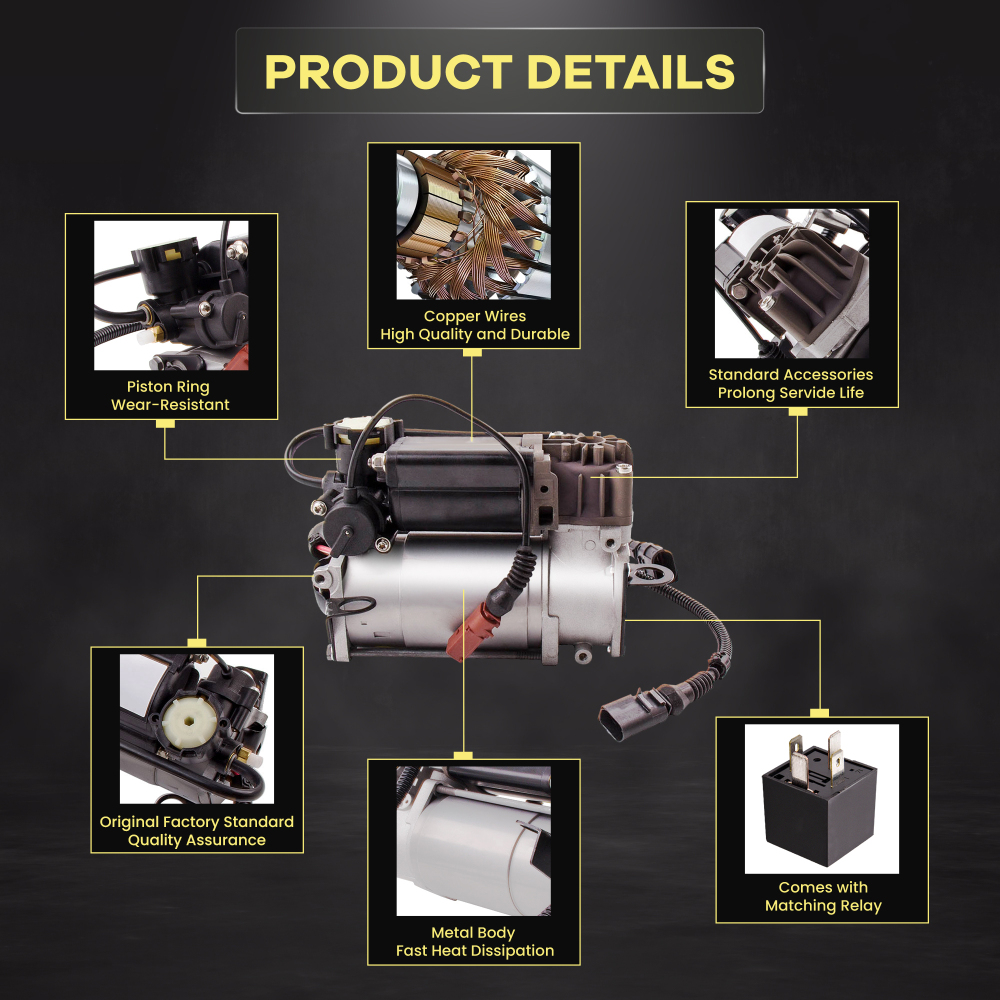 Compatible pour AUDI a8 d3 suspension pneumatique compresseur véhicule à essence 4E0616007B