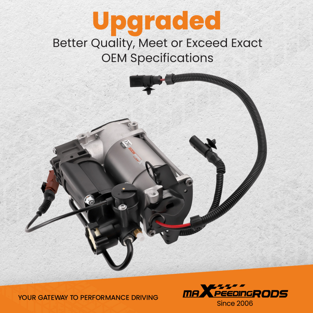 Compresor de Aire Suspensión Neumática+Relé 4E0616007E compatible para Audi A8 D3 4E 02-10