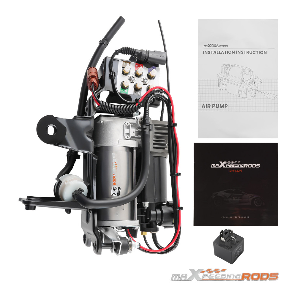 Airmatic Suspension Compressor + Valve Block compatible for Audi A6 C6 4F Allroad 4F0616006