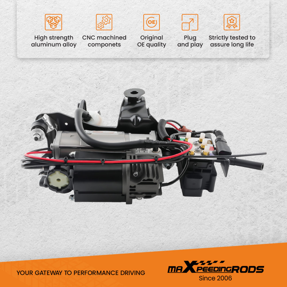 Airmatic Suspension Compressor + Valve Block compatible for Audi A6 C6 4F Allroad 4F0616006