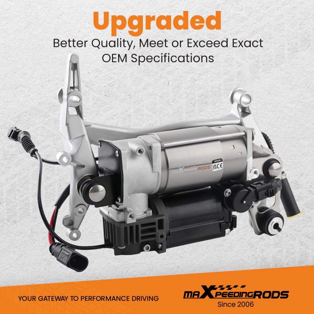 Pompe de suspension de compresseur dair compatible pour Audi Q7 4L 4L0698007A avec Support