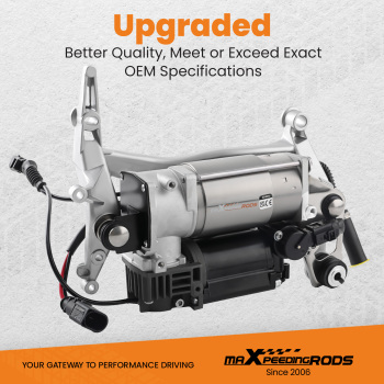 Air Suspension Compressor Pump compatible for Audi Q7 4L 2006-2015 4L0698007 with Bracket