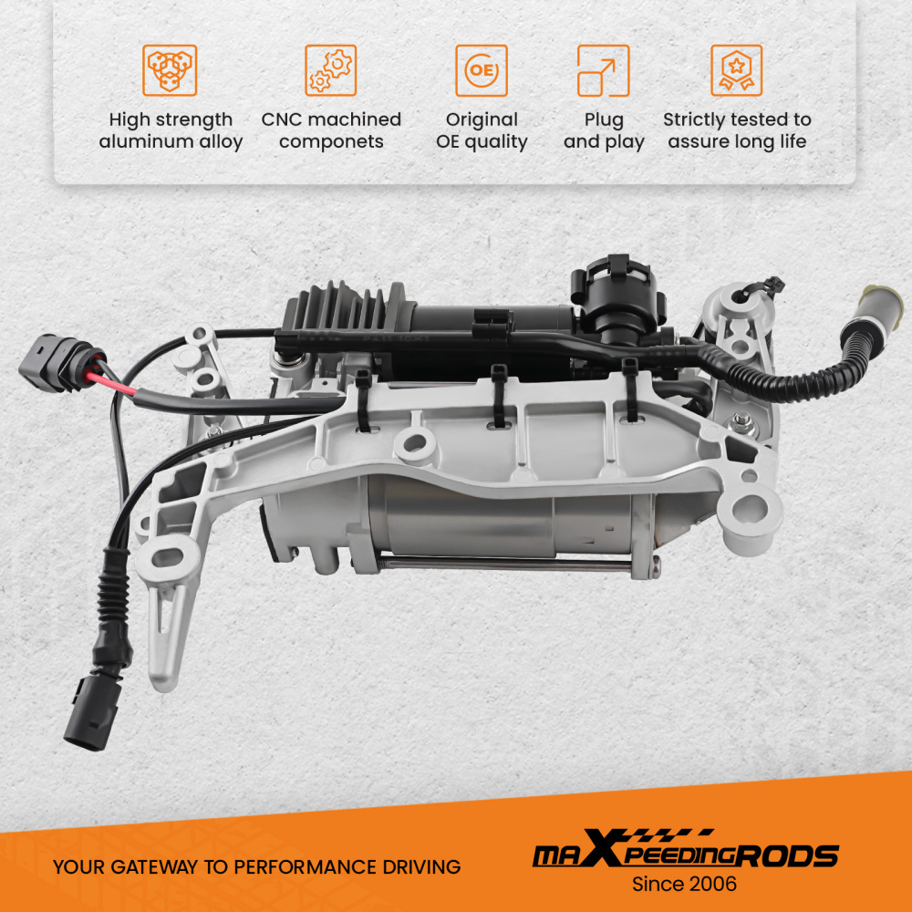 Pompe de suspension de compresseur dair compatible pour Audi Q7 4L 4L0698007A avec Support