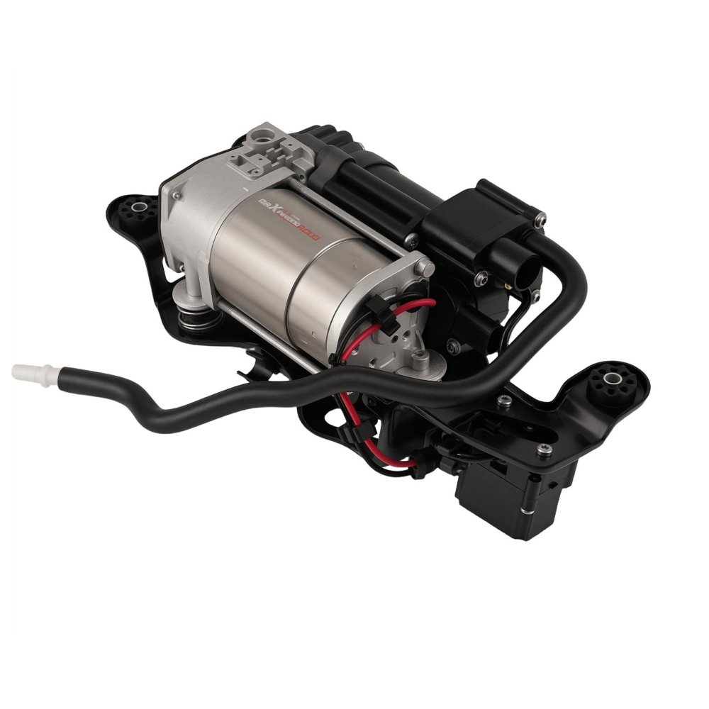 Air Suspension Compressor + Bracket + Valve Block compatible for BMW X5 F15 X6 F16 F85 F86