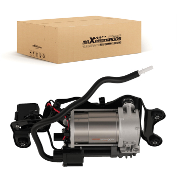 Air Suspension Compressor + Bracket + Valve Block compatible for BMW X5 F15 X6 F16 F85 F86