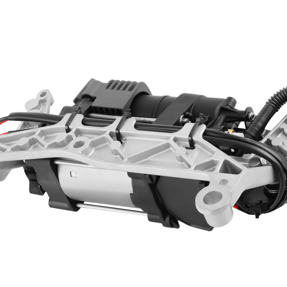 Air Suspension Compressor Pump W/ Bracket compatible for VW Touareg 7P5 7P6 11-18 + Relay
