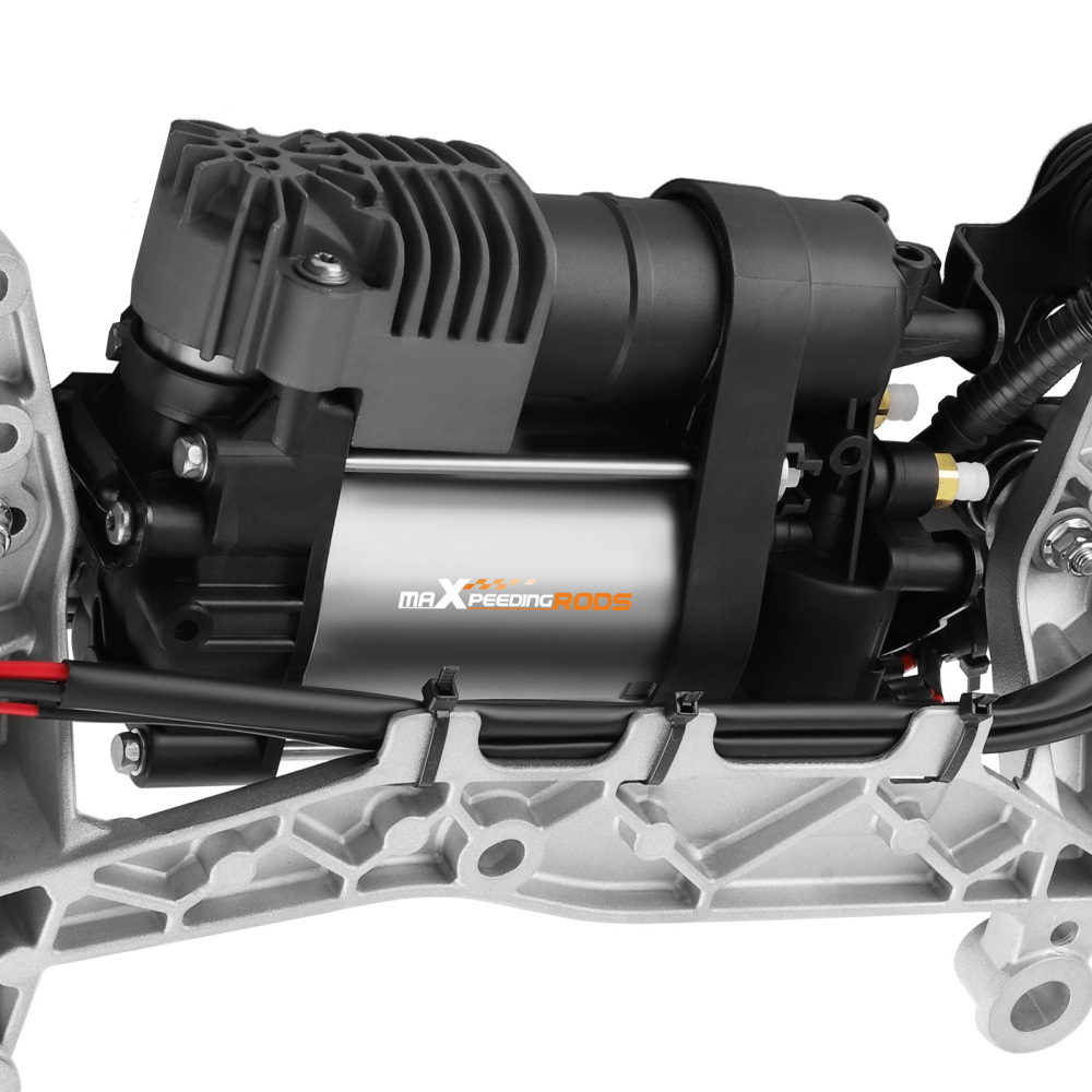 Air Suspension Compressor Pump W/ Bracket compatible for VW Touareg 7P5 7P6 11-18 + Relay