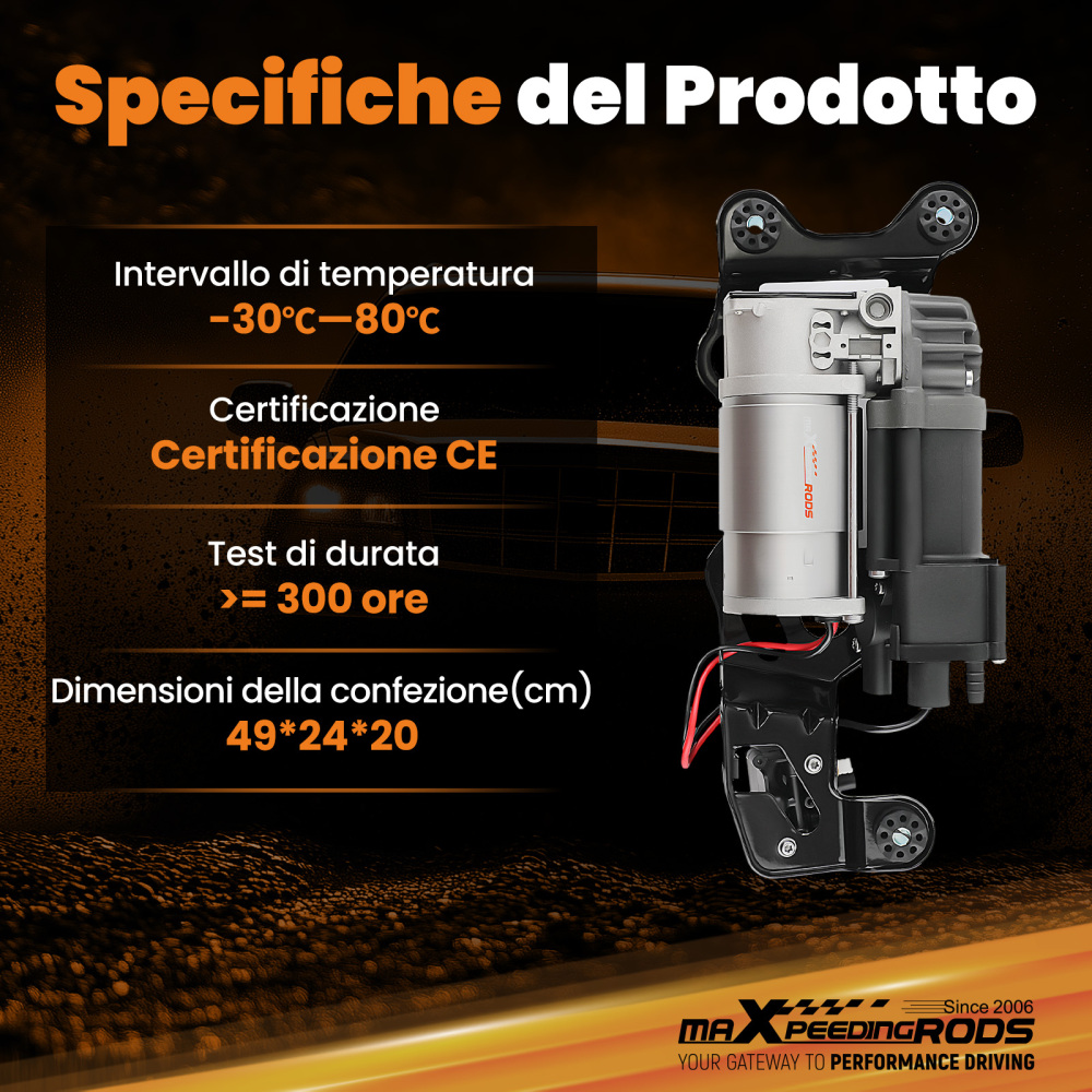Compressore daria con Supporto + Relè Compatibile per BMW X5 F15 F85 X6 F16 F86 37206850555