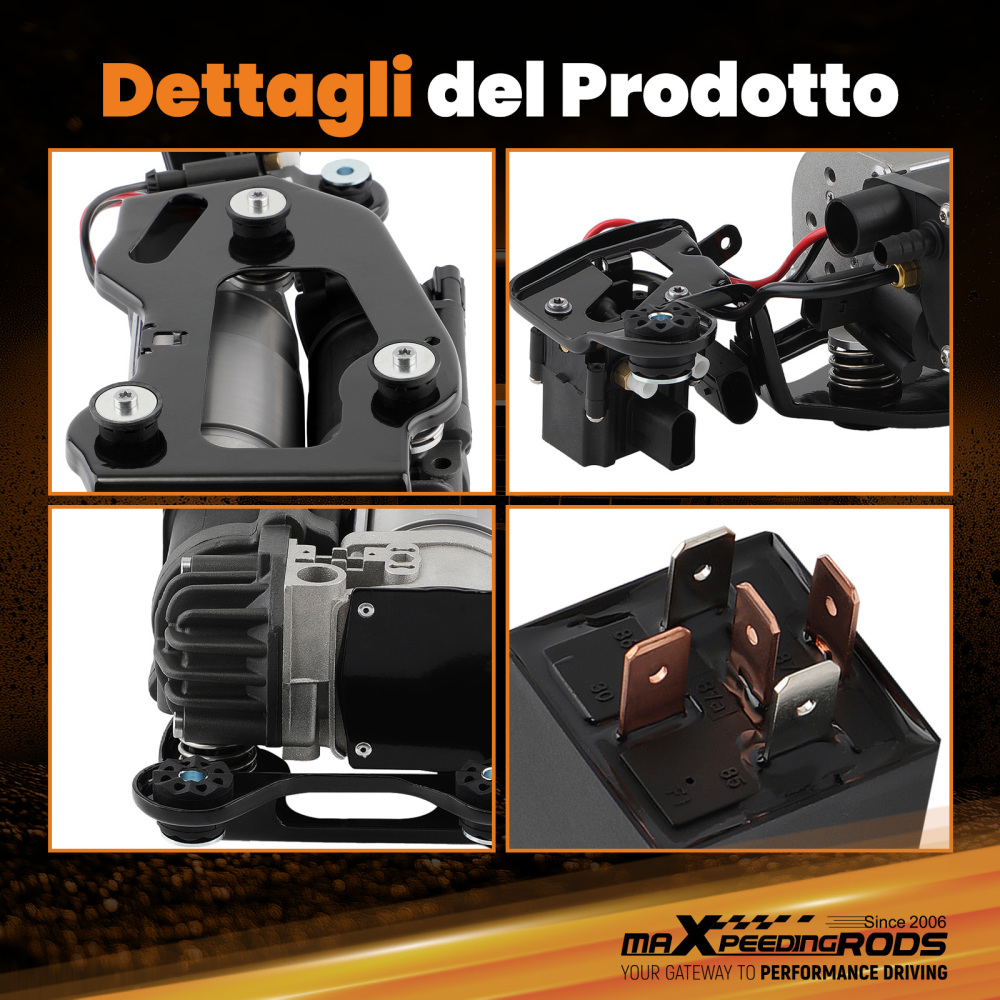 Compressore daria con Supporto + Relè Compatibile per BMW X5 F15 F85 X6 F16 F86 37206850555