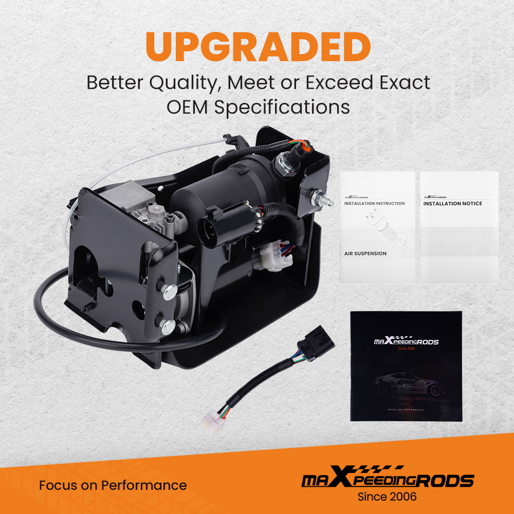 2x Air Suspension Shock Compressor Pump compatible for GMC Cadillac Escalade 15756926