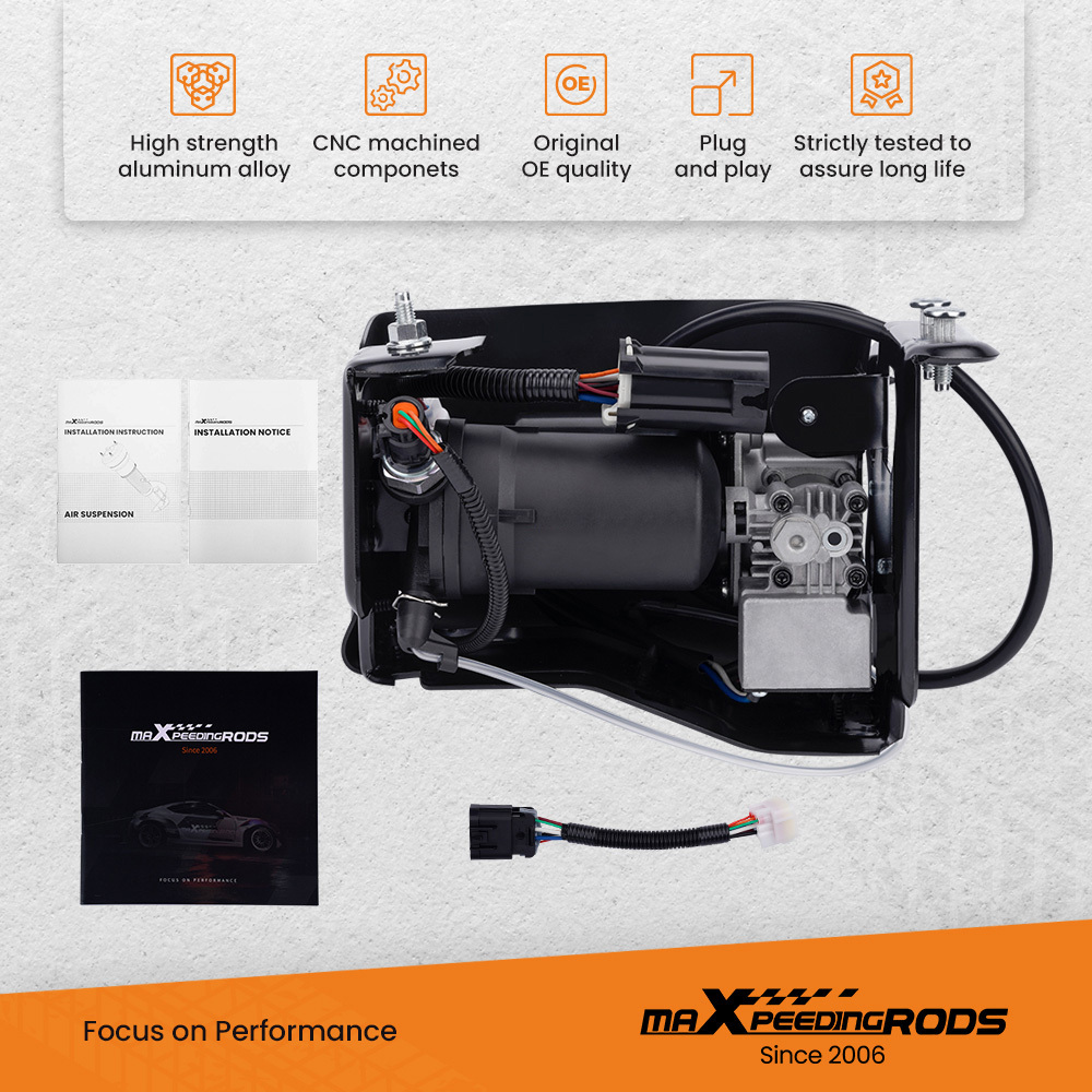 2x Air Suspension Shock Compressor Pump compatible for GMC Cadillac Escalade 15756926