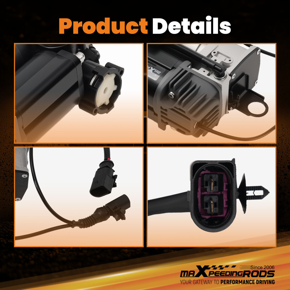 Air Compressor Pump compatible for Volkswagen Touareg 7L4L 02-10 4L0698007A/B/C Airmatic