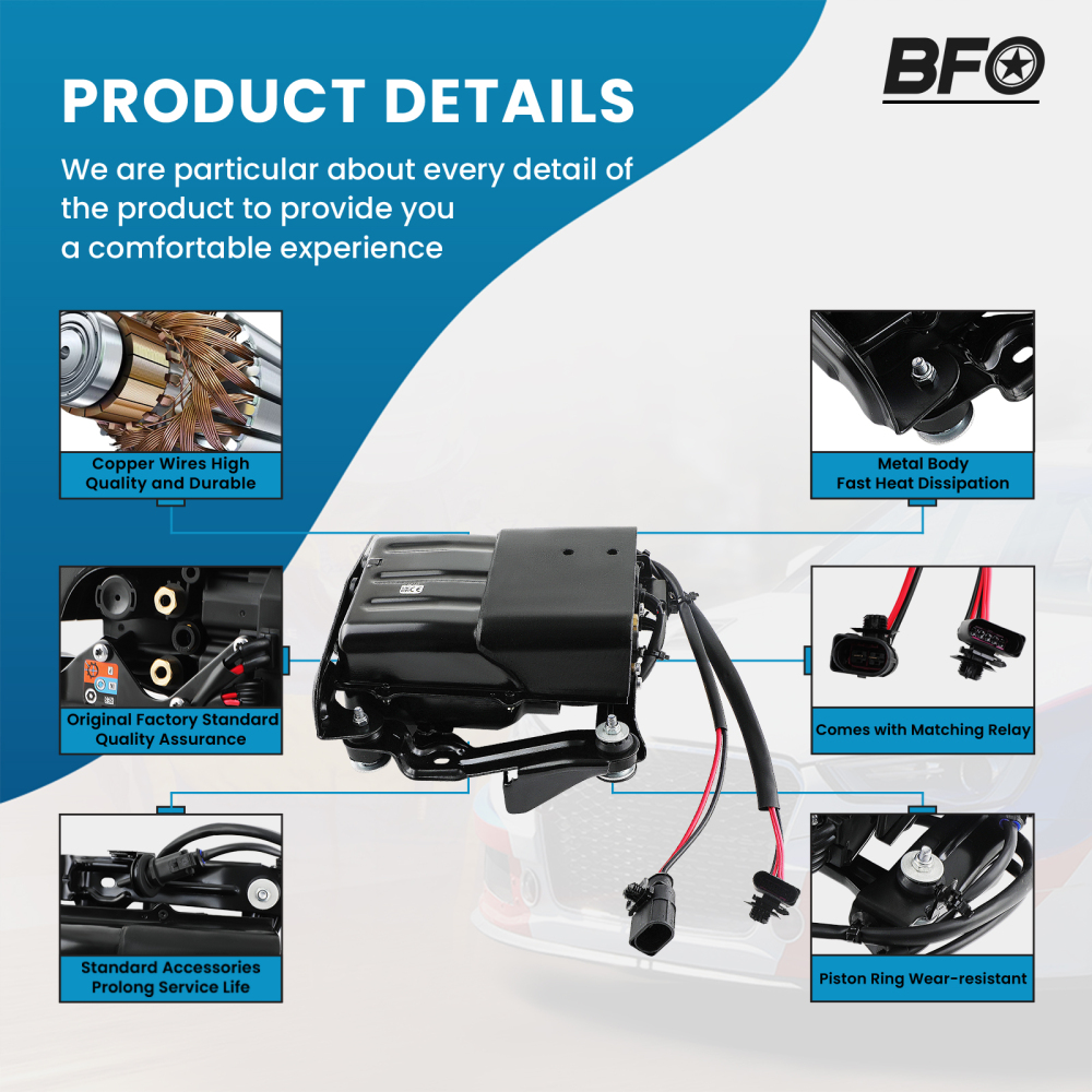 Compresseur alimentation dair 97035815111 compatible pour Porsche Panamera 970 97035815107