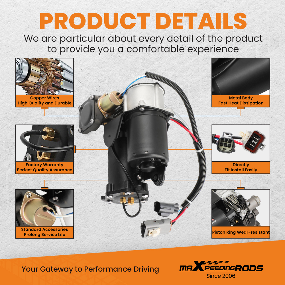 Air Suspension Compressor compatible for Land Rover Compatible for Range Rover Sport LR072537 LR023964