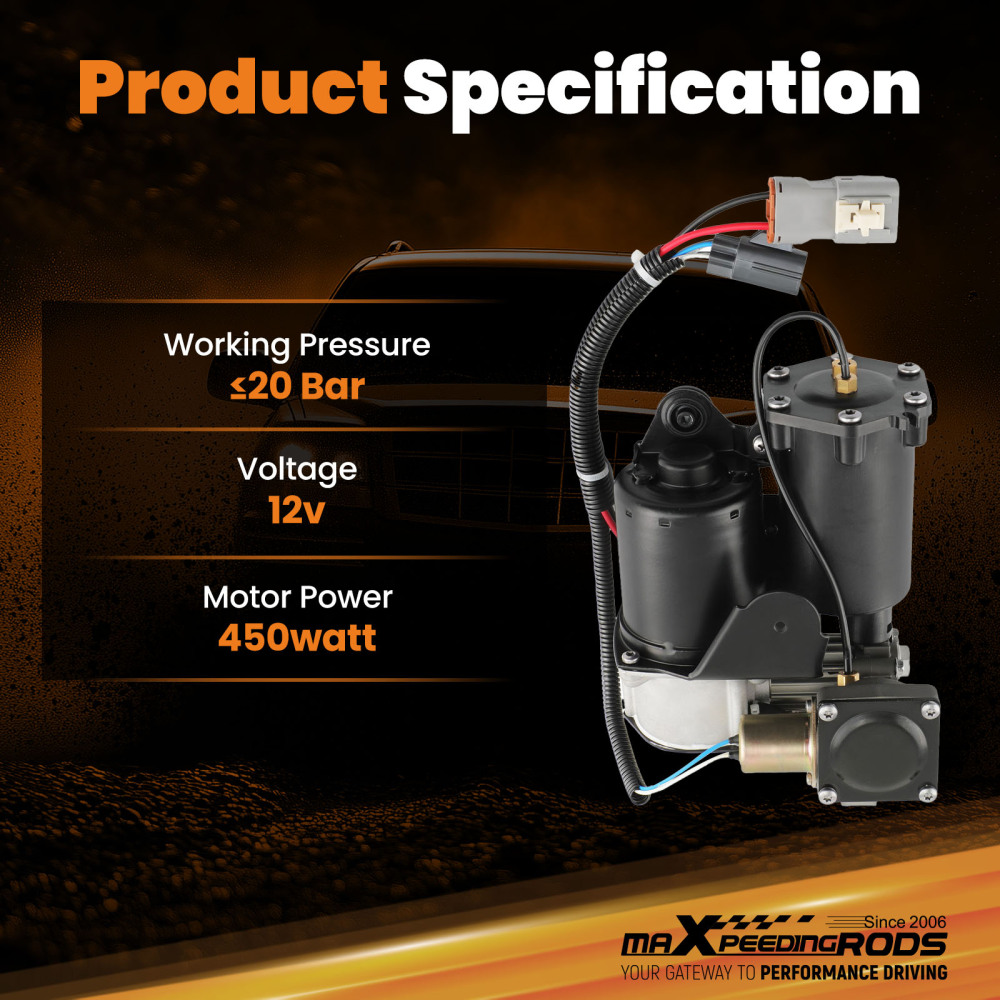 Air Suspension Compressor compatible for Land Rover Discovery 3 4 LR3 LR4 compatible for Range Rover Sport