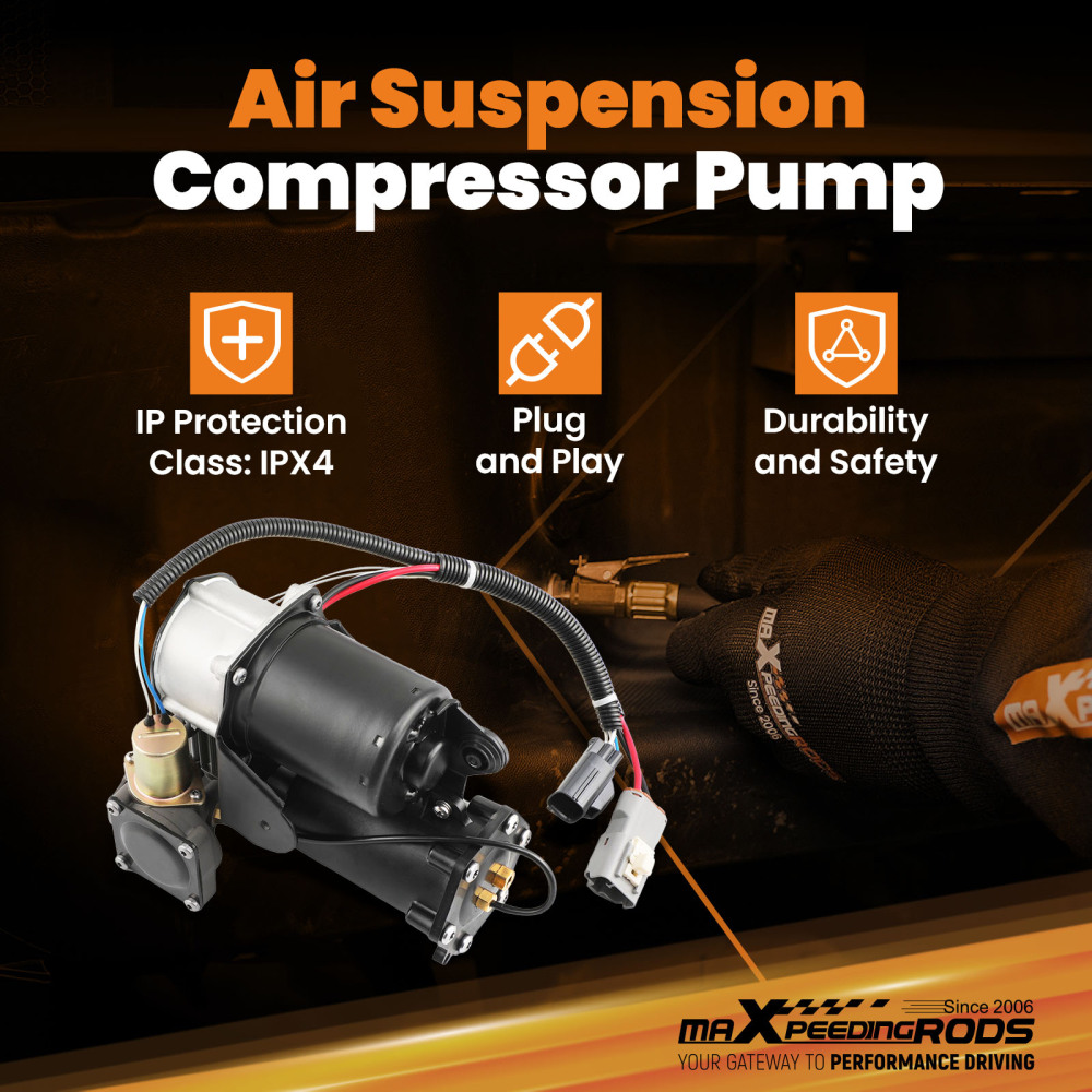 Air Suspension Compressor compatible for Land Rover Discovery 3 4 LR3 LR4 compatible for Range Rover Sport