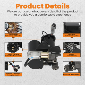 This Air Compressor Pump compatible for Land Rover Discovery 3 4