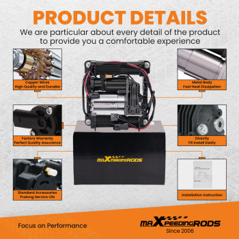 Air Ride Compressor pneumatique compatible pour Land rover range rover l322 Updated NEW