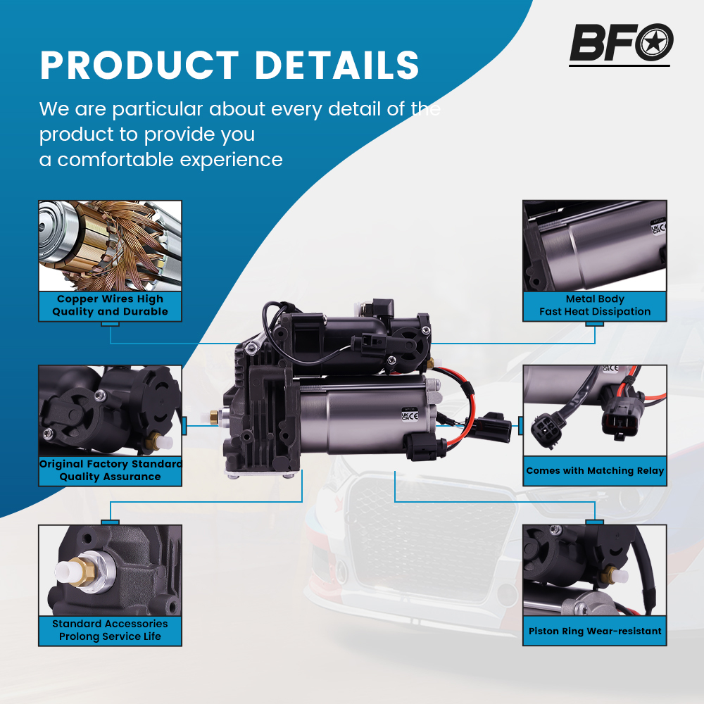 Air Suspension Compressor Pump for Land Range compatible for Rover Sport LR3 LR4 LR078650