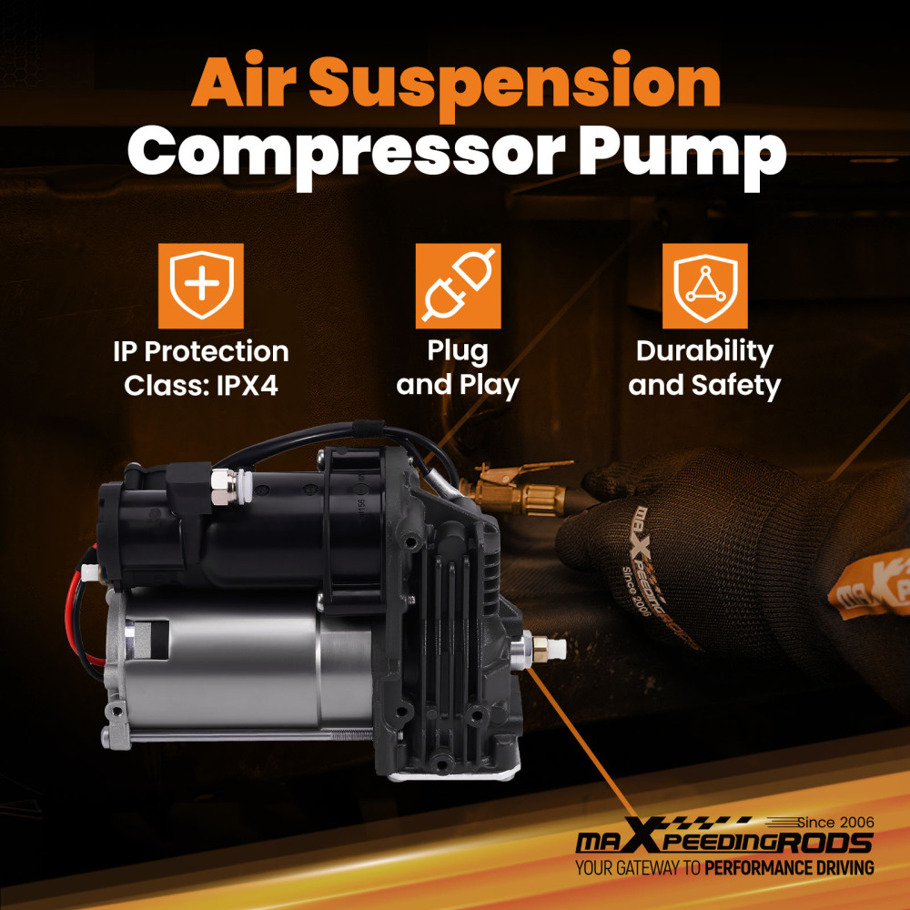 Air Suspension Compressor compatible for Land Rover Discovery LR3 LR4 LR045251 LR015303